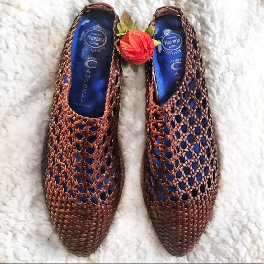 Jeffrey Campbell woven mules